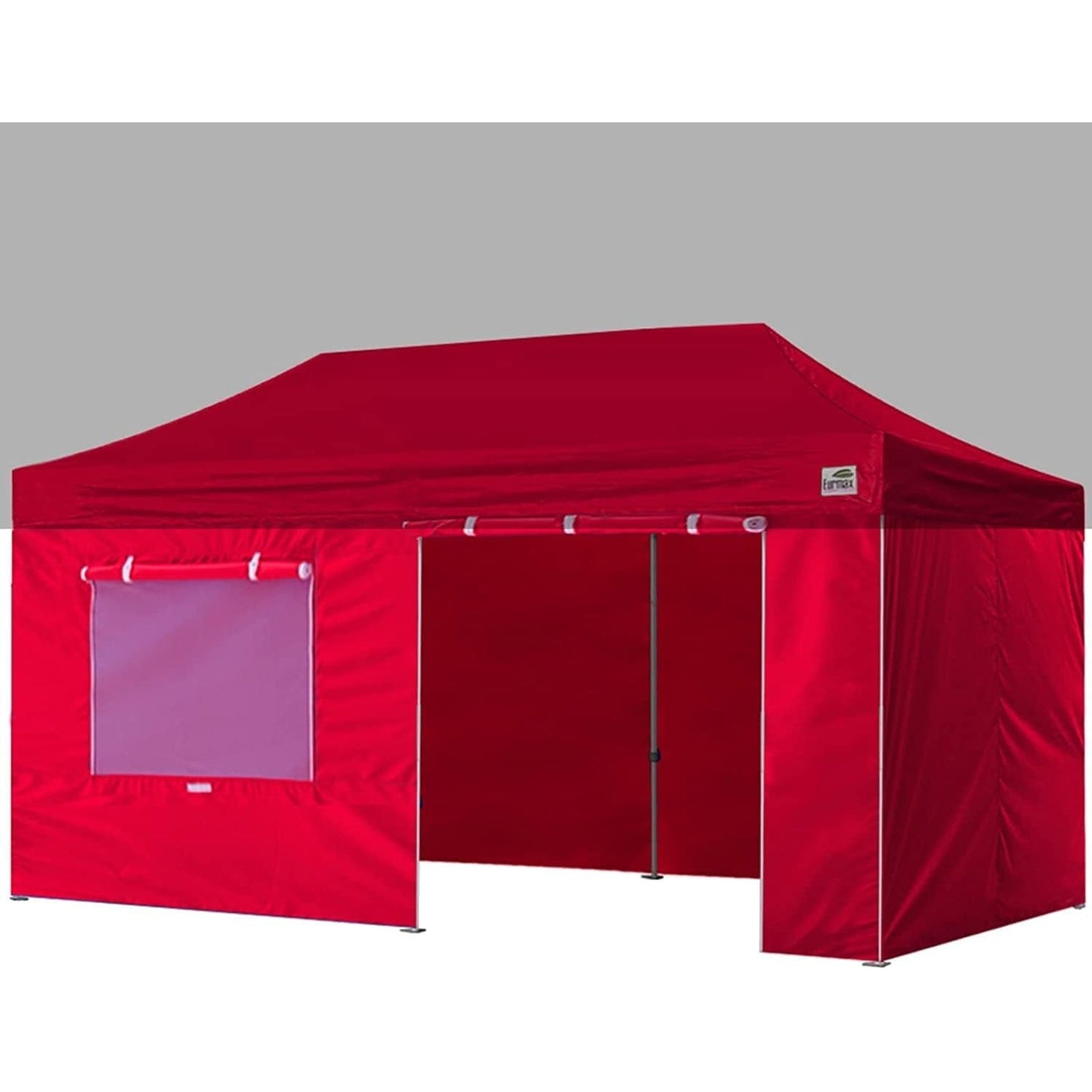 Eurmax USA Full Zippered Walls for 10 x 20 Easy Pop Up Canopy Tent,Enclosure Sidewall Kit with Roller Up Mesh Window and Door 4 Walls ONLY,NOT Including Frame and Top（White） - Medaid International