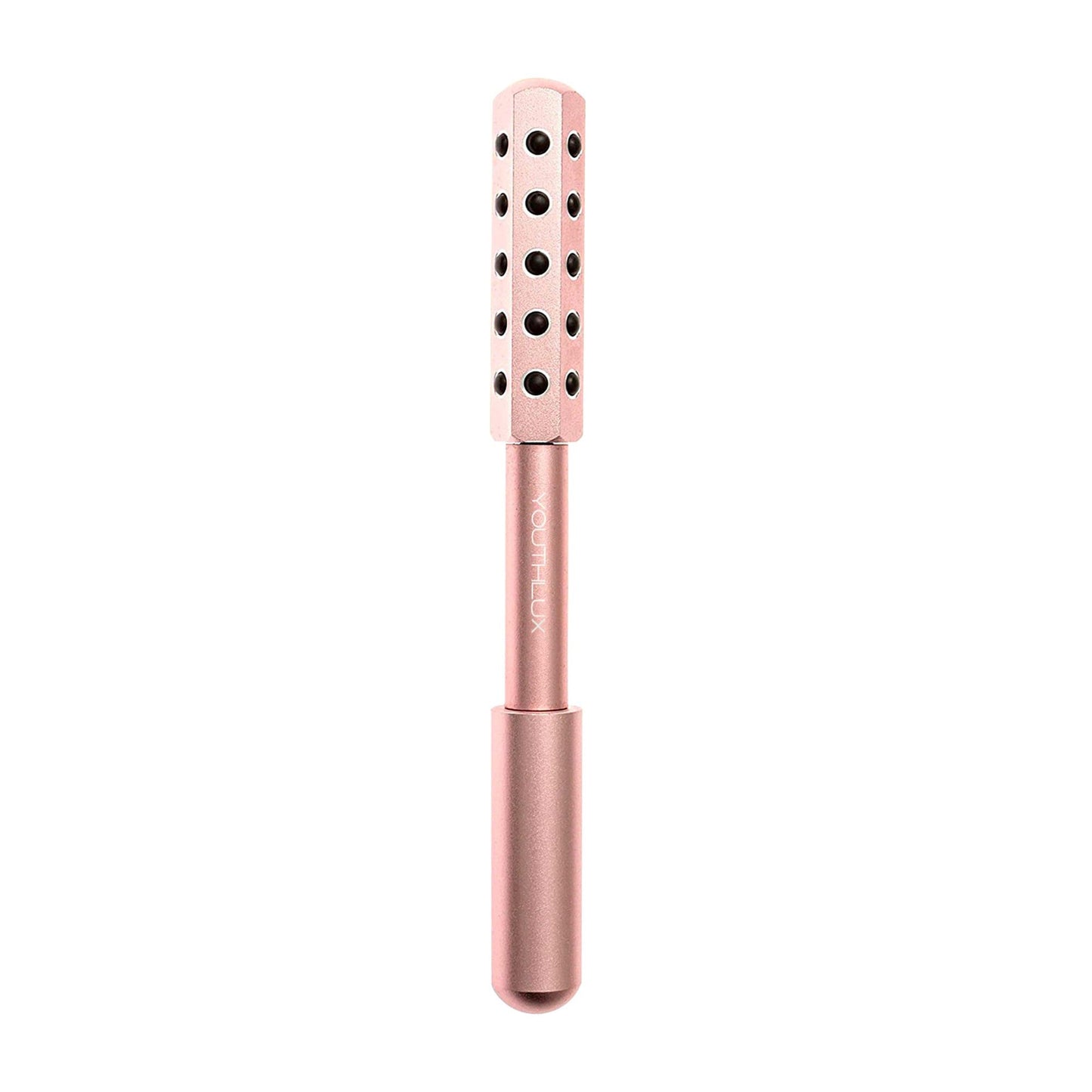 YOUTHLUX Radiance Roller - Germanium Stone Uplifting Face Beauty Massage Tool/Roller/Wand for Skin Tightening, De-Puffing, Sculpt/Lift, Anti-Aging | Uplift Face Roller, Facial Roller (Rose Gold) - Medaid International