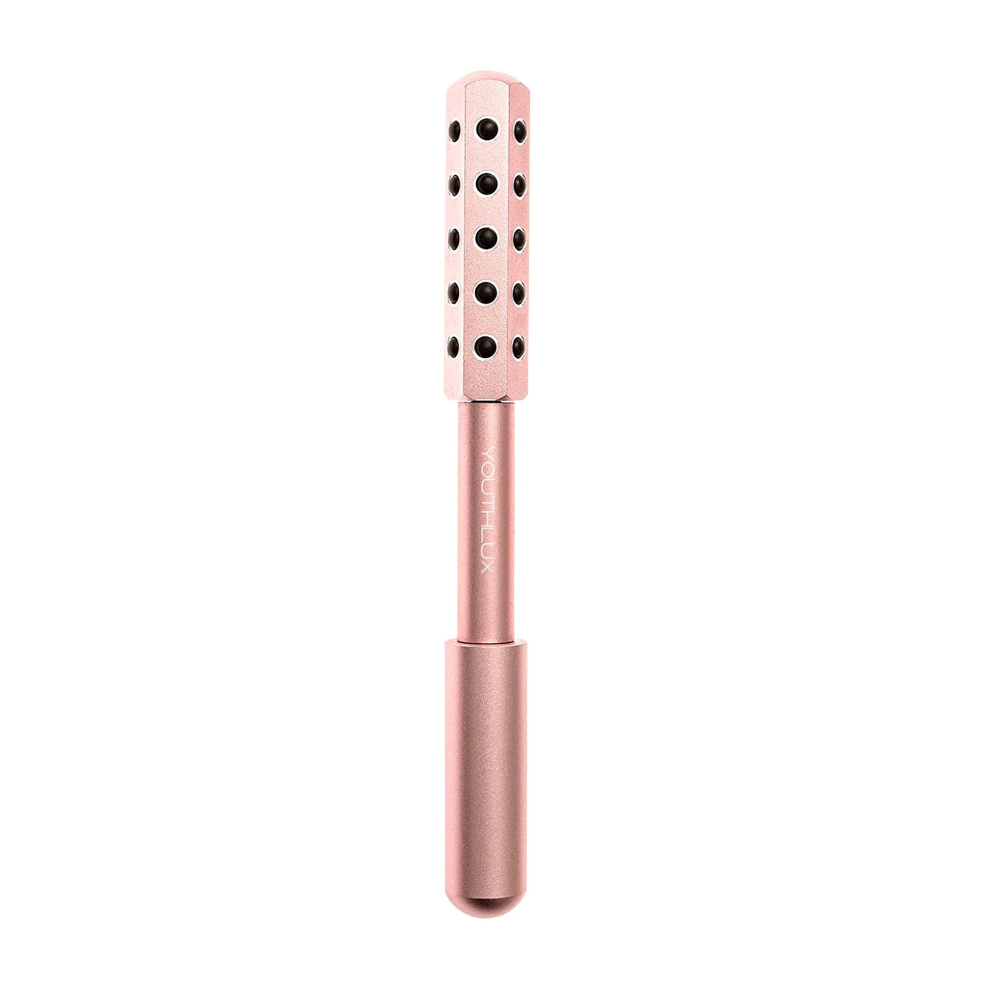 YOUTHLUX Radiance Roller - Germanium Stone Uplifting Face Beauty Massage Tool/Roller/Wand for Skin Tightening, De-Puffing, Sculpt/Lift, Anti-Aging | Uplift Face Roller, Facial Roller (Rose Gold) - Medaid International