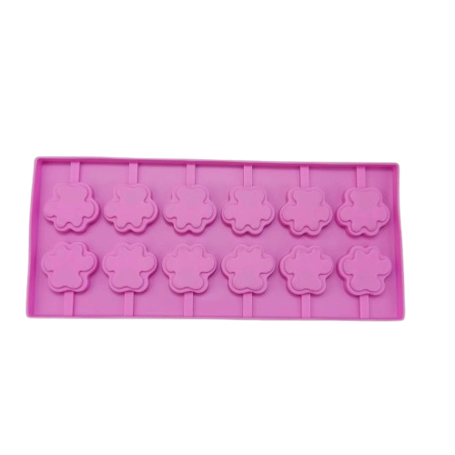 Lolli Silicone Mould Chocolate Mould Silicone Cute Cat Paw Mould Lollipop Mould Silicone 12 Holes for Chocolate Lollipop Making