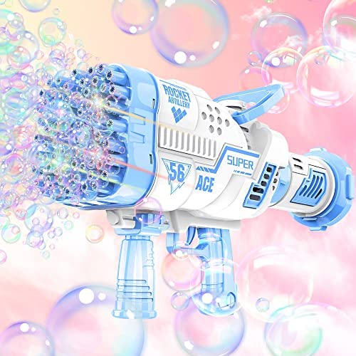 Rechargeable Bubble Machine Gun Extended Version 68 Holes