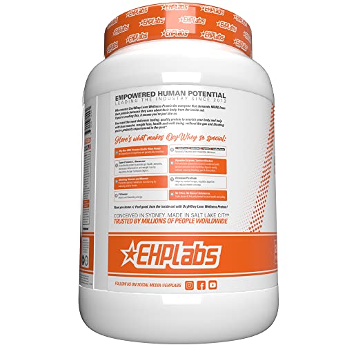 EHP Labs OxyWhey Whey Protein Isolate – 25g High Protein, Low Carb, Sugar Free Meal Replacement – Lean Whey Powder for Muscle Recovery – Non-GMO, Gluten Free – 25 Serves – Peanut Butter Puffs - Medaid International