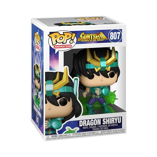 Funko - Pop! Animation Dragon Shiryu Figure, 3.75" Collectible, Saint Seiya