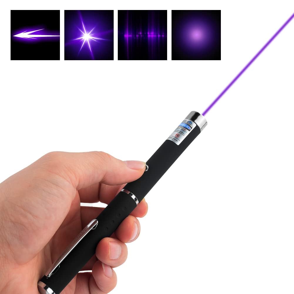 WNZQK 3 Pcs Laser Pointer for Cats Dogs Cats Laser Pointer Pet Interactive Toys Laser Presentation Remotes Red Green Purple Light (3 PCS Pack Color Mixed, Without Battery) - Medaid International