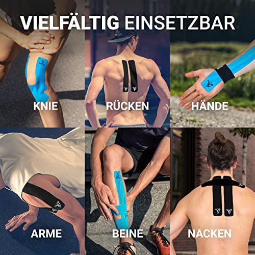 Truetape - TRUETAPE® Kinesiotape Duo Pack - 40 Pre-Cut Strips, Waterproof & Elastic