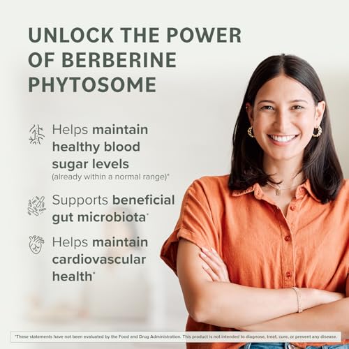 Prominent Nutrition Berberine Phytosome Supplement, Healthy Gut Support, 550 mg, 60 Count - 1 Pack - Medaid International