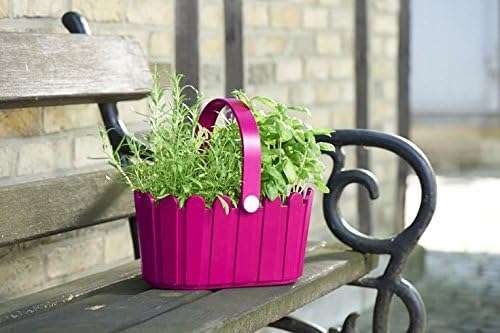 Emsa 513924 Flower Pot- basket, country House Style- 28 x 18 cm -White