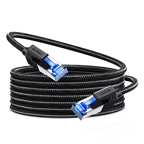 UGREEN - Cat 8 Ethernet Cable 40FT, 40Gbps Speed, Shielded, Heavy Duty
