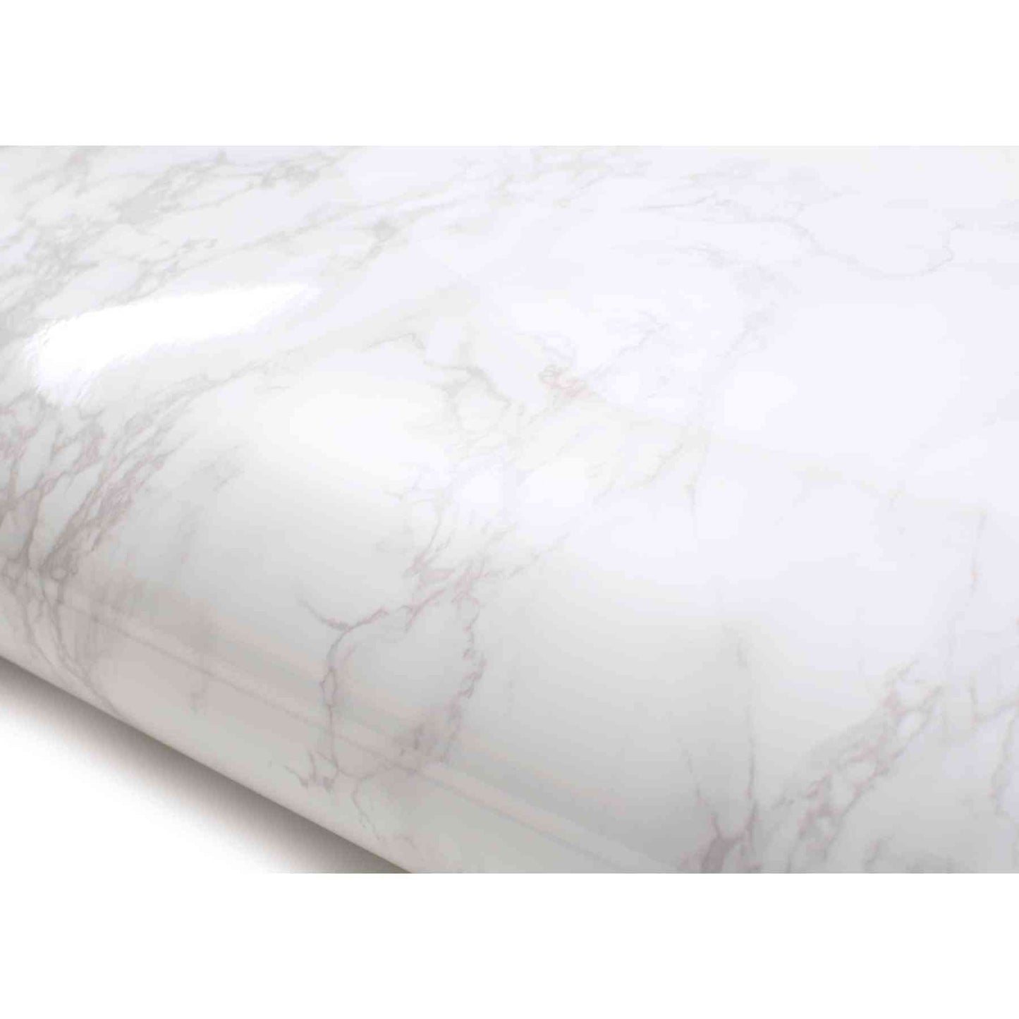 ROSEROSA Peel and Stick Faux Glossy Marble Self-Adhesive Wallpaper Door Wrap Countertop Moulding Trim PGS408 - Medaid International