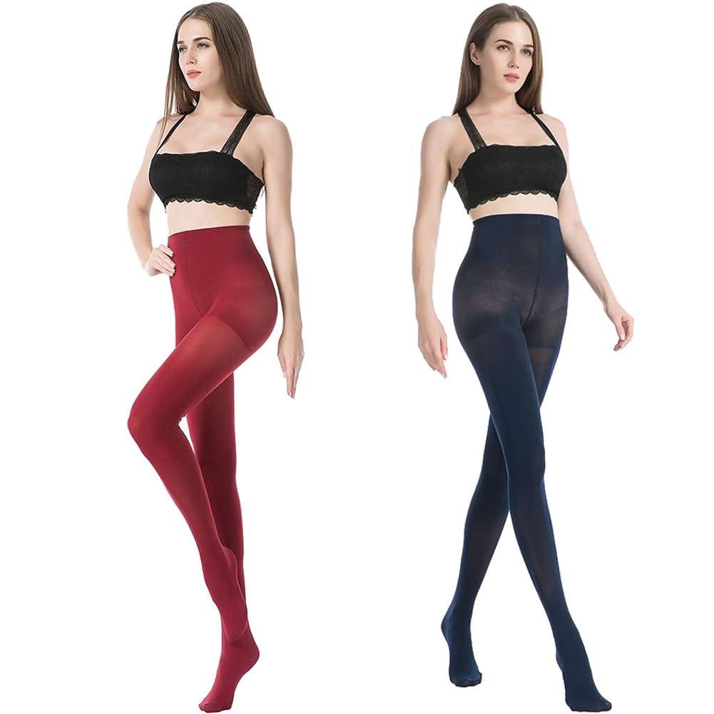 MANZI Women's 6 Pairs Opaque Control-Top Tights with Comfort Stretch 70 Denier Small - Medaid International
