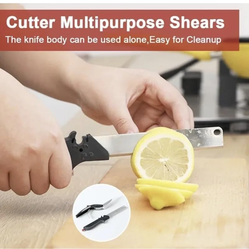 2 in 1 Kitchen Scissors and Knife