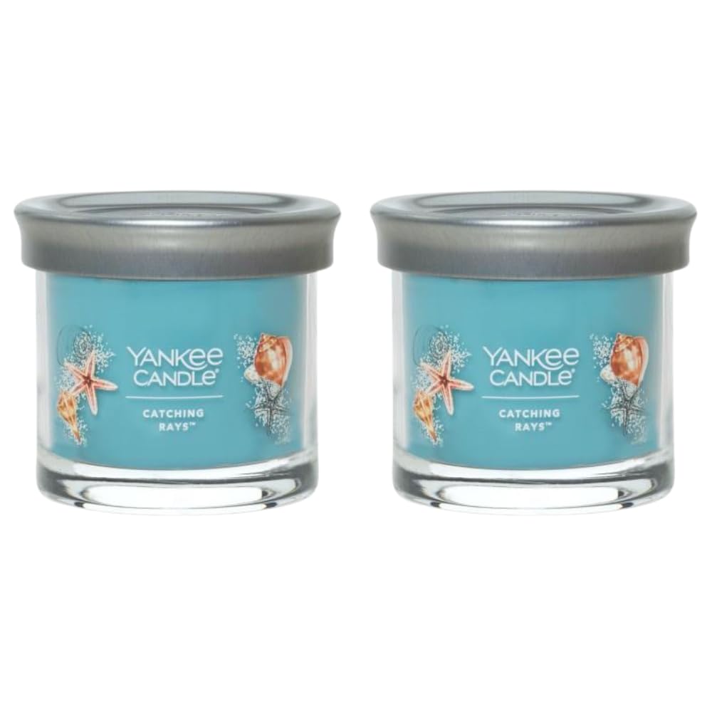 Yankee Candle Small Tumbler Scented Single Wick Jar Candle, Catching Rays, Over 20 Hours of Burn Time, 4.3 Ounce (Pack of 2) - Medaid International