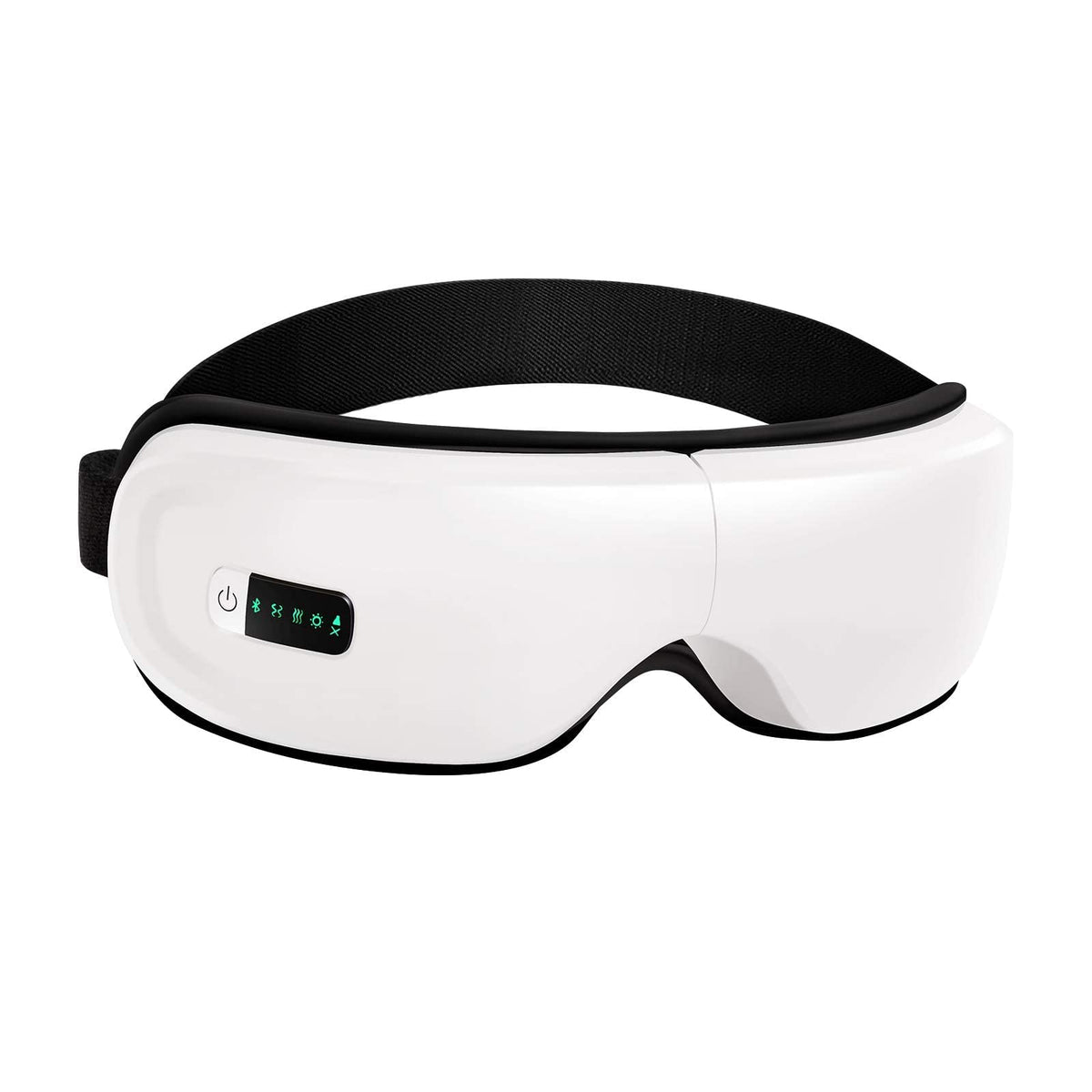 KASTWAVE Eye Massager with Heat,Bluetooth Music Rechargeable Eye Heat Massager,Acupoints Point Eye Massage,Relax and Reduce Eye Strain Dark Circles Eye Bags Dry Eye-White