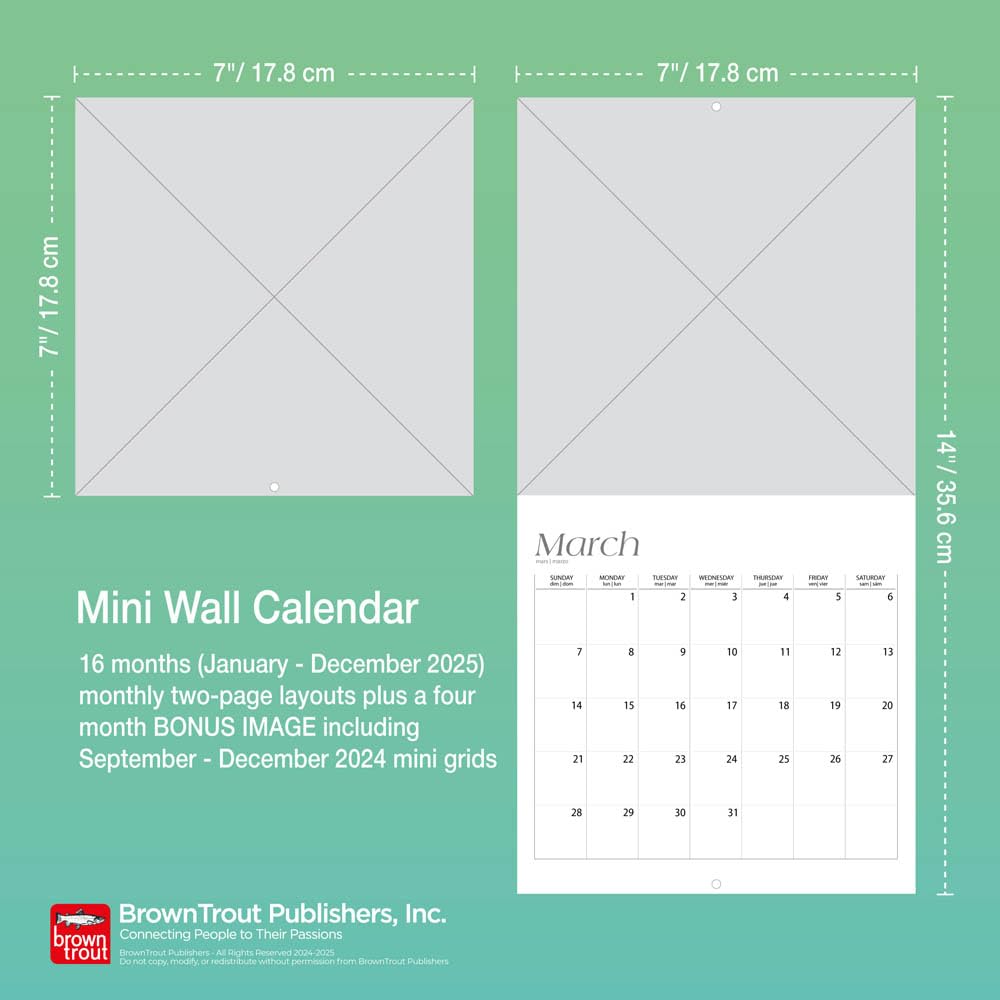 Taylor Swift OFFICIAL | 2025 7 x 14 Inch Monthly Mini Wall Calendar | Plastic-Free | BrownTrout | Music Pop Singer Songwriter Celebrity - Medaid International