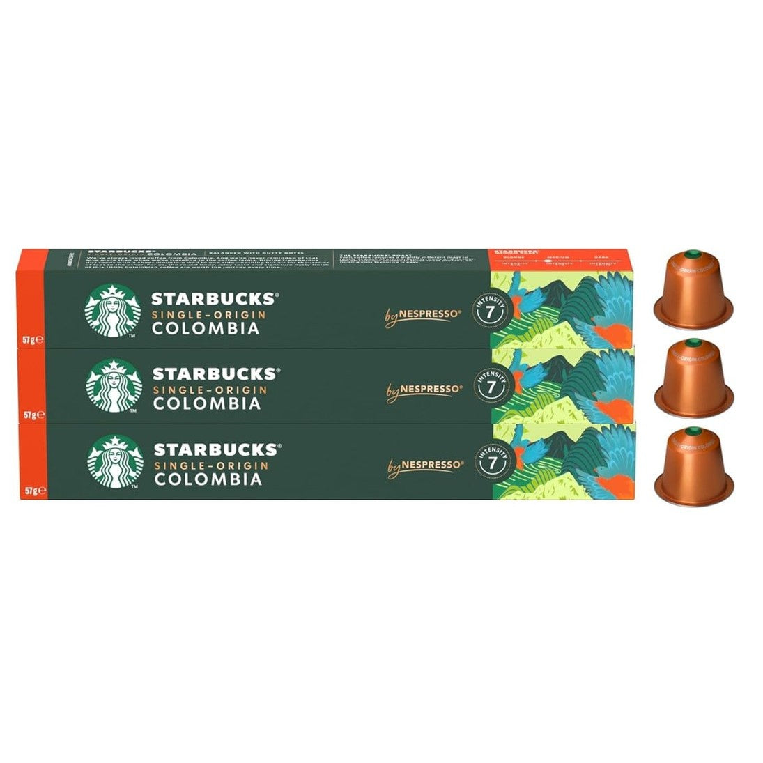 Starbucks by Nespresso Colombia Coffee Capsules, 30-Count