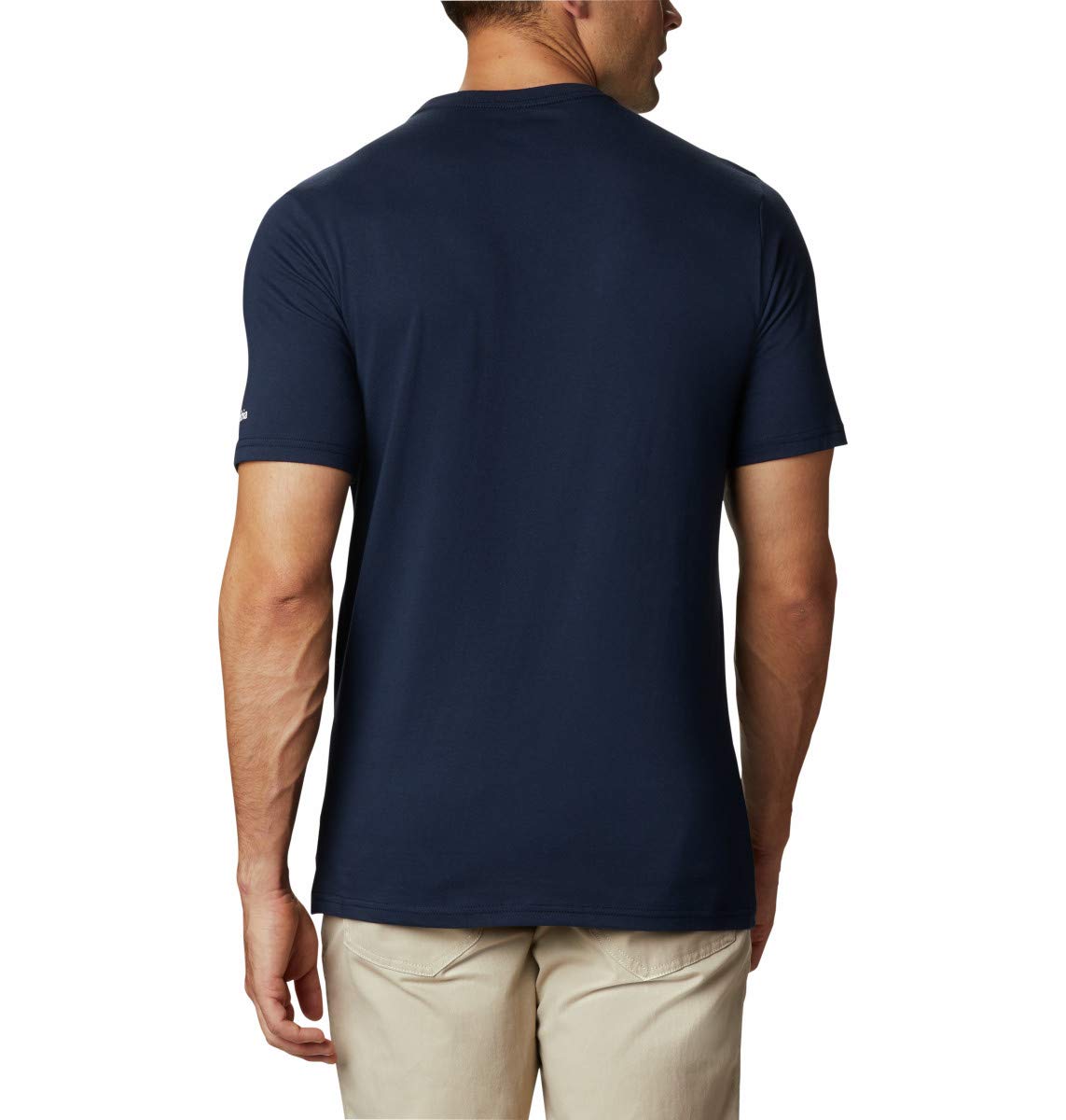Columbia Men's CSC Basic Logo Short Sleeve, Collegiate Navy/White, Medium - Medaid International