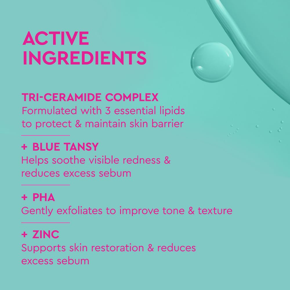 BYOMA Clarifying Serum - Barrier Repair Serum - Clarifying Facial Serum for Acne Prone Skin - Calming Face Serum with Ceramides, Blue Tansy, PHA & Zinc - Balanced & Healthy Skin - 1.01 fl. oz - Medaid International