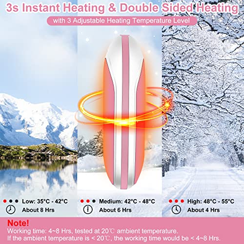 Skyaya - Rechargeable USB Hand Warmer, 5200mAh Power Bank, Portable & Reusable