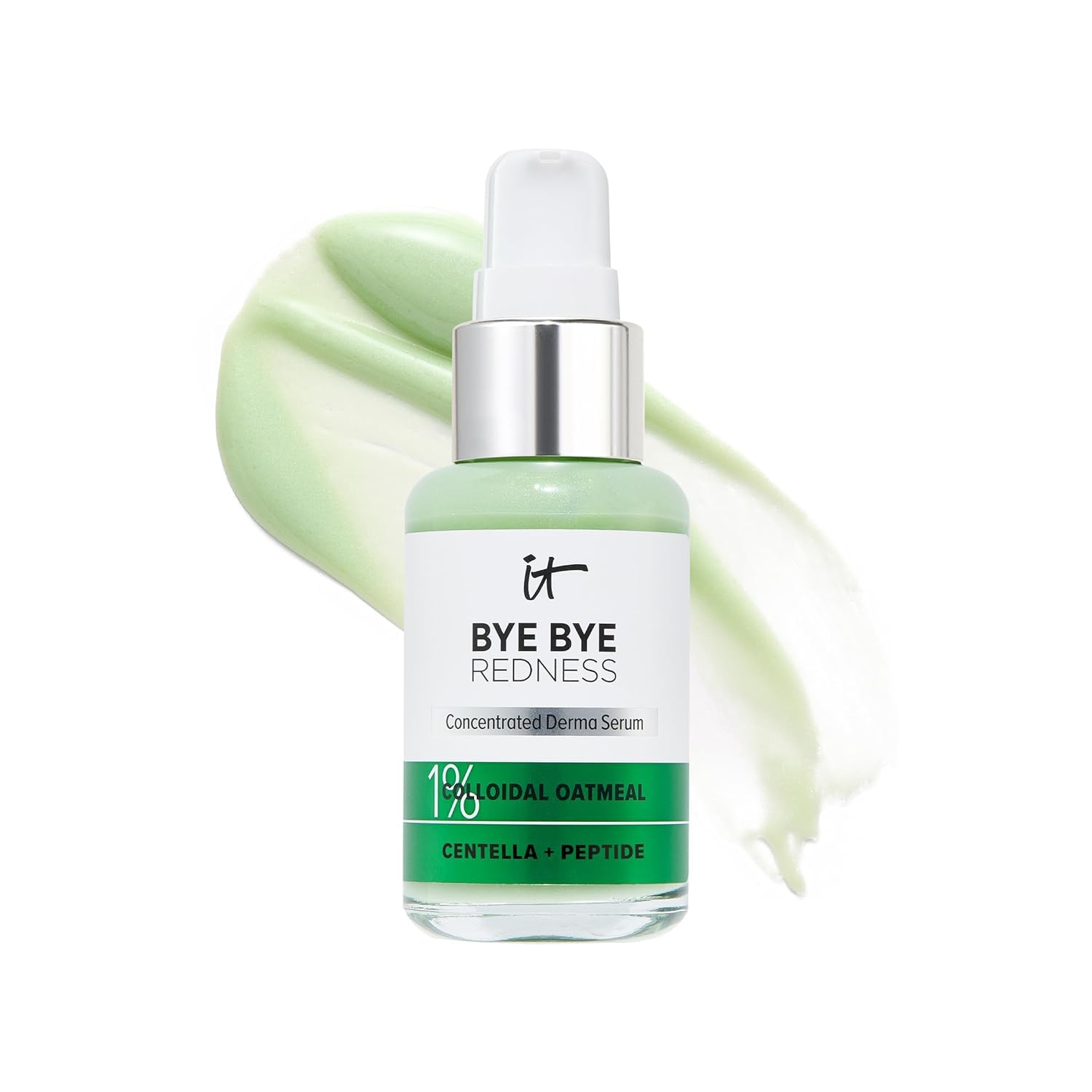 IT Cosmetics Bye Bye Redness Serum - Skin-Calming & Hydrating Face Serum - Instantly Neutralizes Facial Redness - 1% Colloidal Oatmeal, Centella, Peptide & Niacinamide – All Skin Types - 1 fl oz - Medaid International