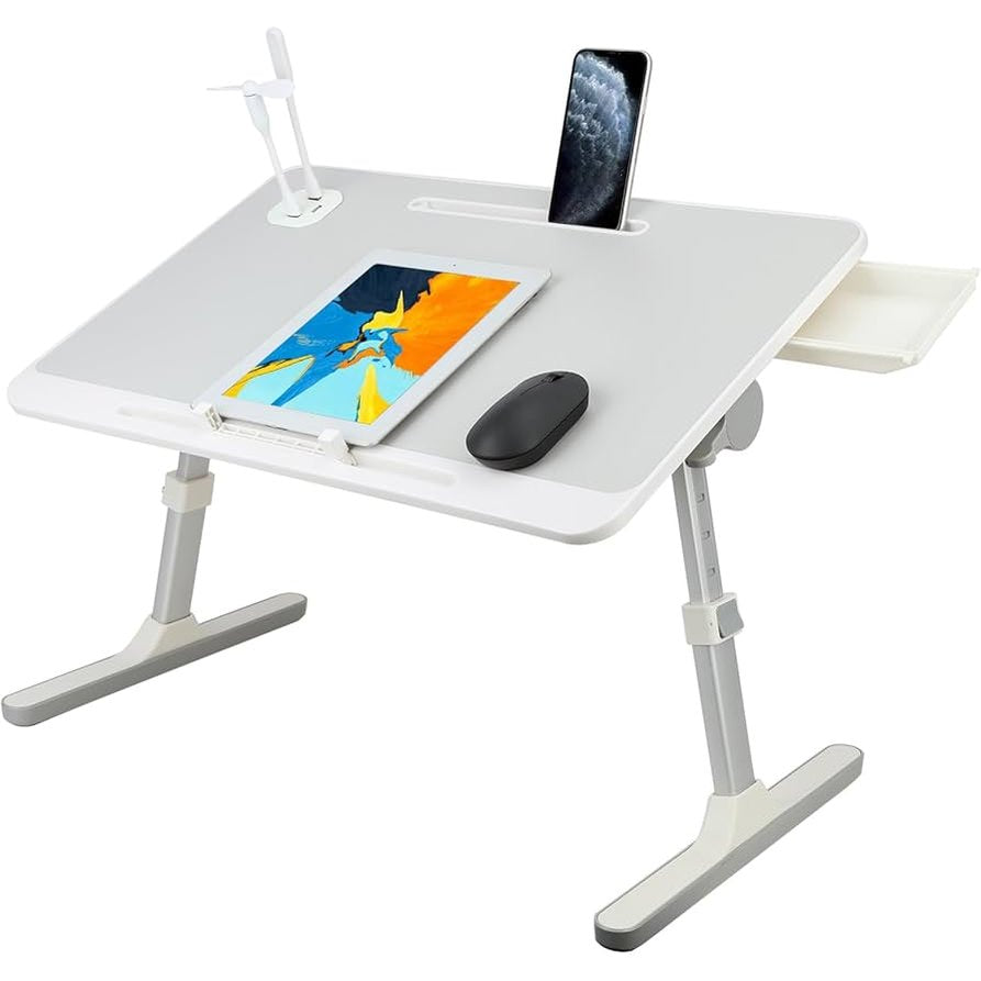 Adjustable Laptop Bed Table With Led Light