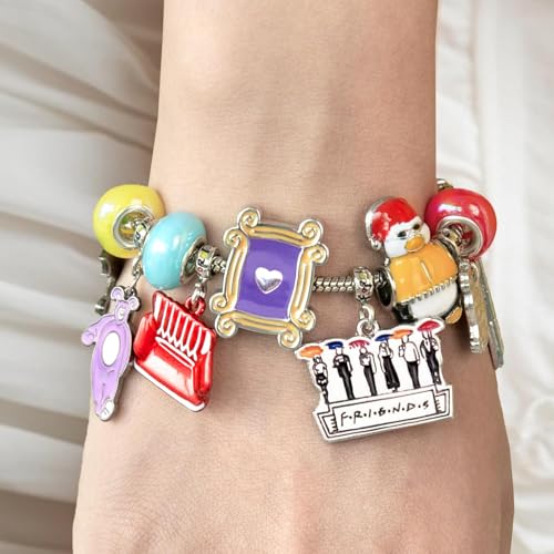 Advent Calendar 2025 - Christmas Countdown Calendar 24 Days of Surprises - Friends Theme Charm Bracelet Kit TV Show- Christmas Gift for Kids Teen Girls Boys Adults Men Women Couples - Medaid International