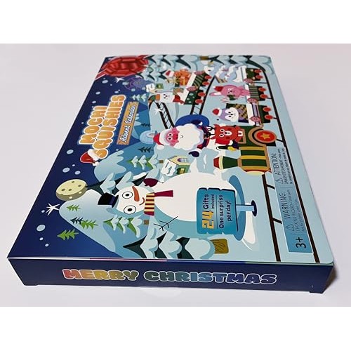 PANSHAN Mochi Squishies Advent Calendars 2025 Kawaii Christmas Countdown Toys Party Favors for Kids Gift for Christmas with 24pcs Different Cute Animal Toys for Girls Boys Xmas Countdown Calendar - Medaid International