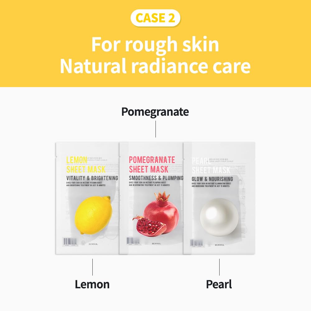 EUNYUL Purity Korean Collagen Face Mask for Skincare 8 Types x 1 Set Hydrating and Nourishing - Medaid International