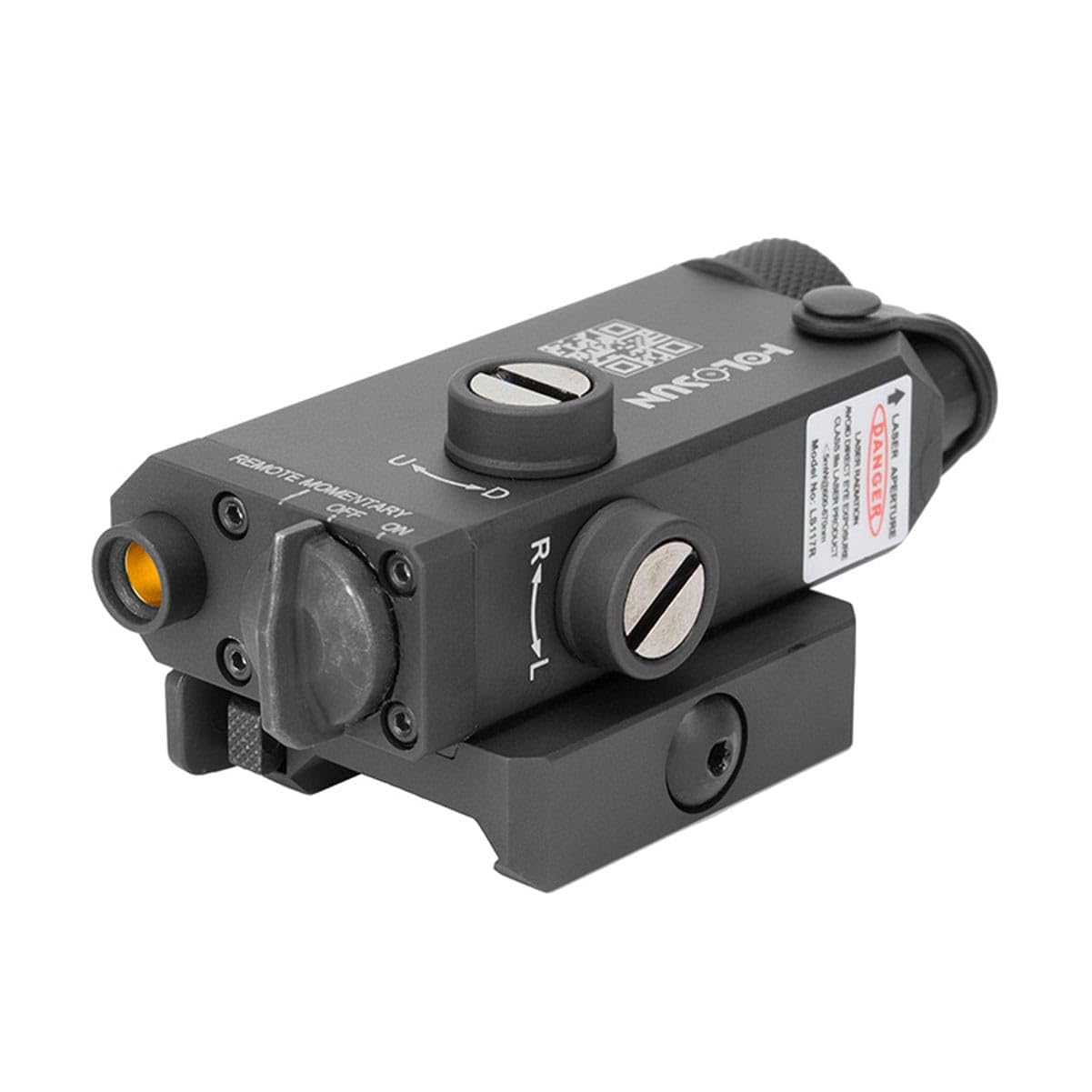 Holosun Infrared Collimated Laser Sight, Class 2M, 7075 Aluminum, QD Pick Rail Mount, IP67 Waterproof, Remote Switch Included (LS117IR) - Medaid International