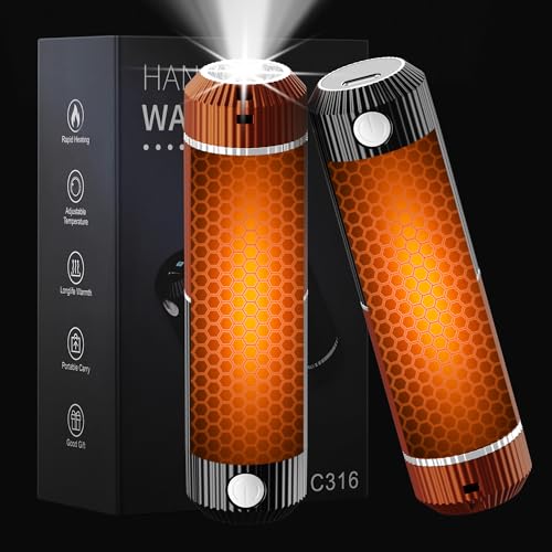 Wothfav - Rechargeable Magnetic Hand Warmers, 5 Heat Levels, Portable, 2 Pack