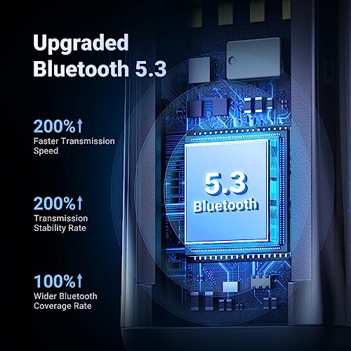 Ugreen - Bluetooth 5.3 Aux Adapter with Built-in Microphone for Hands-Free Calls