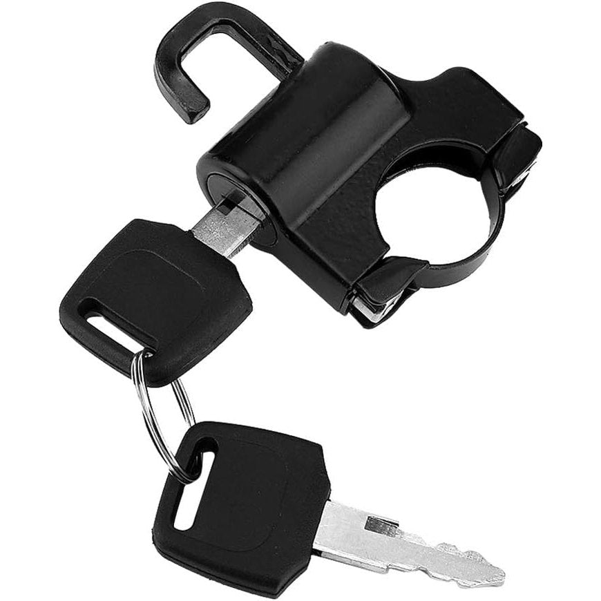 Motorcycle Helmet Lock Anti-Theft,Universal Helmet Lock Anti Theft Helmet Lock Cable,Tamper-Proof Helmet Security Lock with 2 Keys,Metal Helmet Locks for Motorcycles Scooter Street Bike