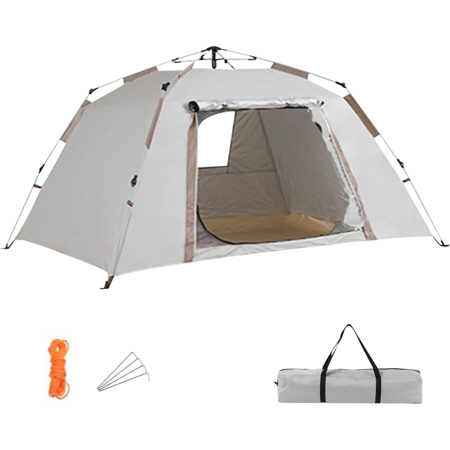 DAYONG Camping Tent, Automatic Pop Up Outdoor Tent, Portable Waterproof Sunscreen Tent with Carry Bag, Lightweight Instant Tent for Camping, Hiking, Desert, Beach. - Medaid International
