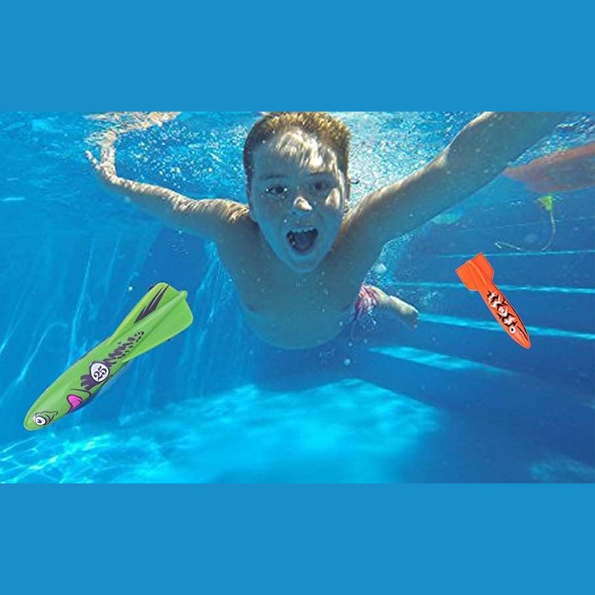 Underwater Diving and Torpedo Shark Throwing Pool Game