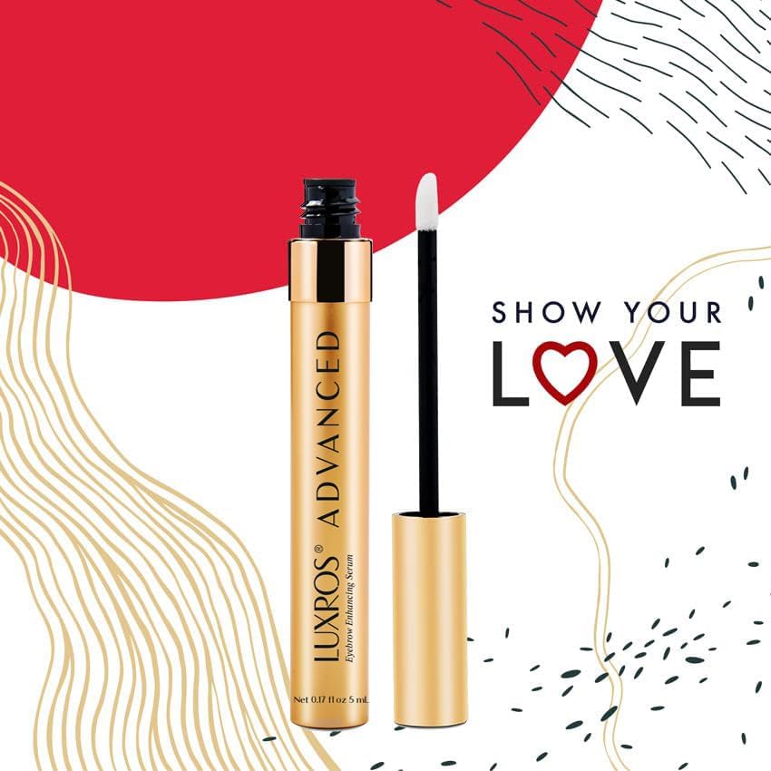 LUXROS Advanced Growth Serum for Full, Thick Eyebrows - USA Made, See Results in 4-8 Weeks (5 ml) - Medaid International