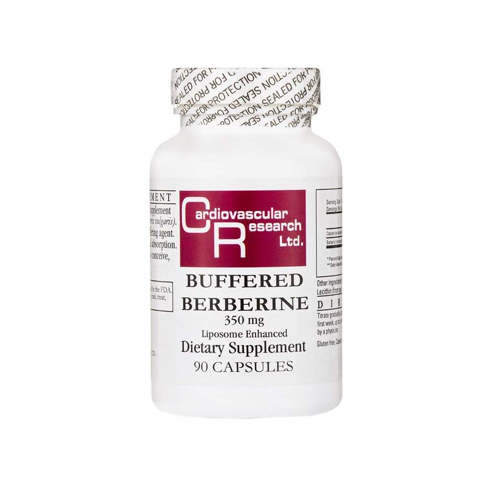Cardiovascular Research Buffered Berberine 350 Mg, White, 90 Count - Medaid International