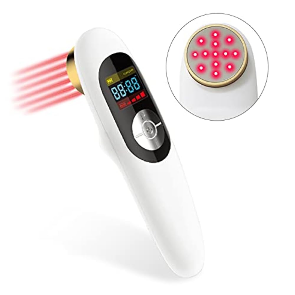 MAGNETOE Pain Relief Cold Laser Therapy Device Red Light Portable Handheld Unit 650nm+808nm, Works Worldwide, 110v - 220v, for Joints, Muscles, Shoulders, Elbows, Knees, Back Treatment - Medaid International