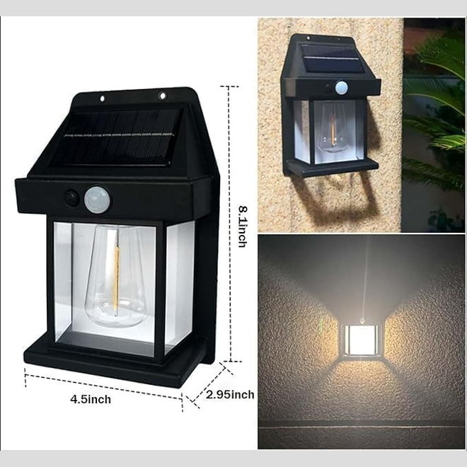 Smart Solar Wall Lights – Wireless Outdoor LED with Motion Sensor & 3 Lighting Modes
