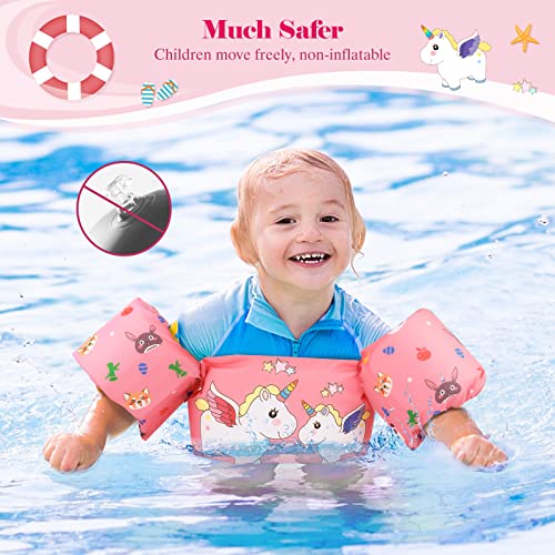 HeySplash - Kids Swimming Vest for 20-50 Lbs, Adjustable Straps, Safe Floaties
