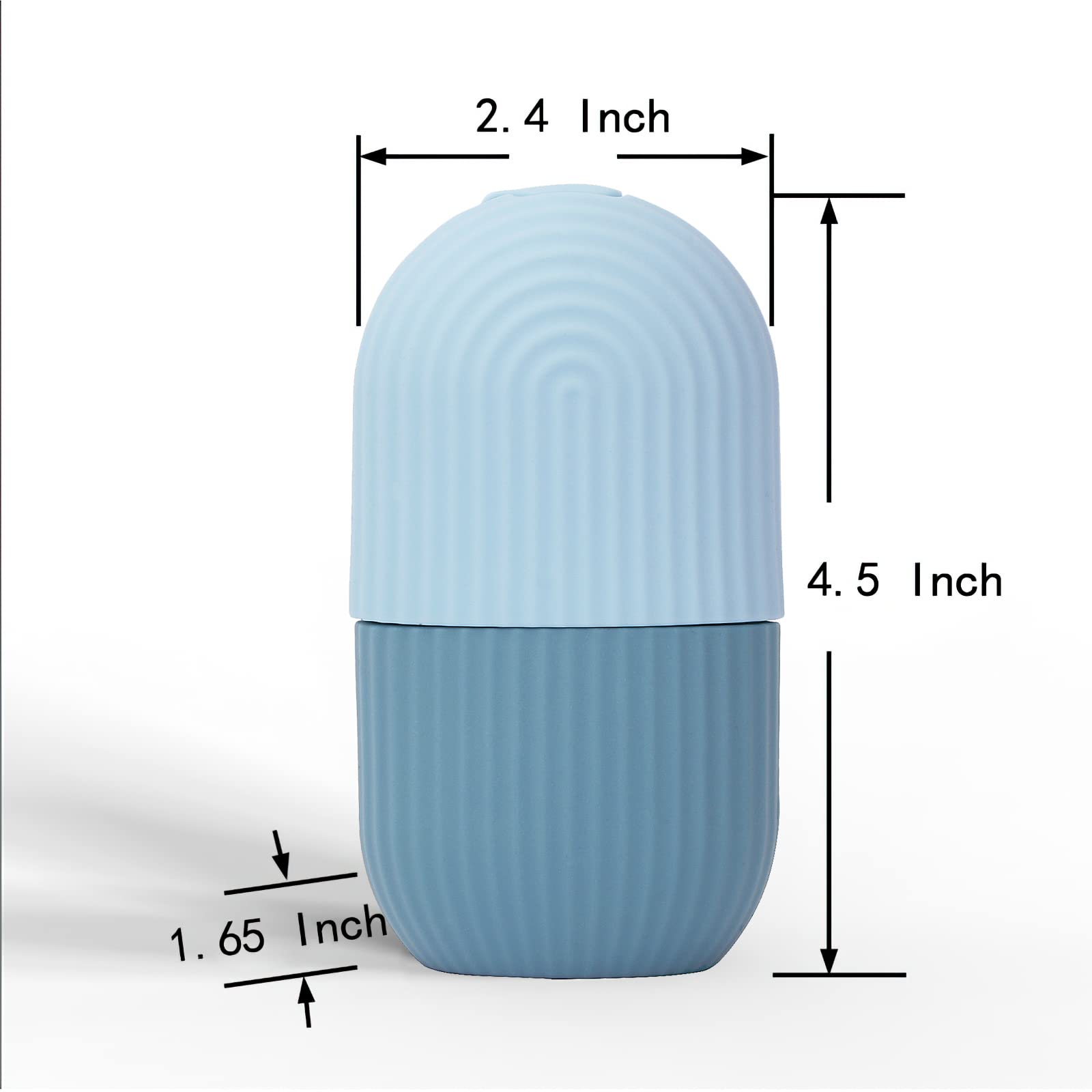 XHJRI Ice Face Roller Massager,Ice Cube Roller for Face, Eyes and Neck Naturally Conditioning and Skin Care,De-Puff Eye Bags,Reduce Migraine Pain,Reusable Massage Silicone Ice Mold (Blue) - Medaid International