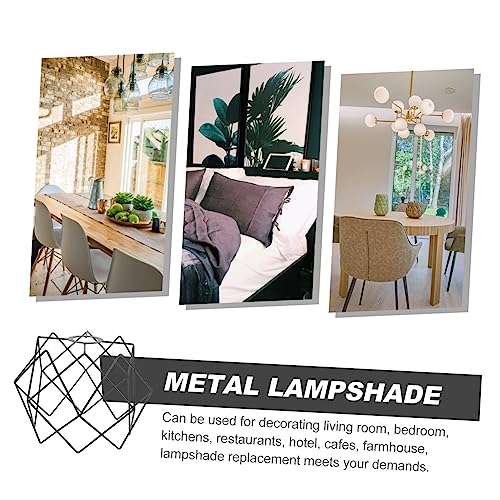 QUMIIRITY - Vintage Iron Pendant Light Shade with Hollow Out Design, Easy Installation