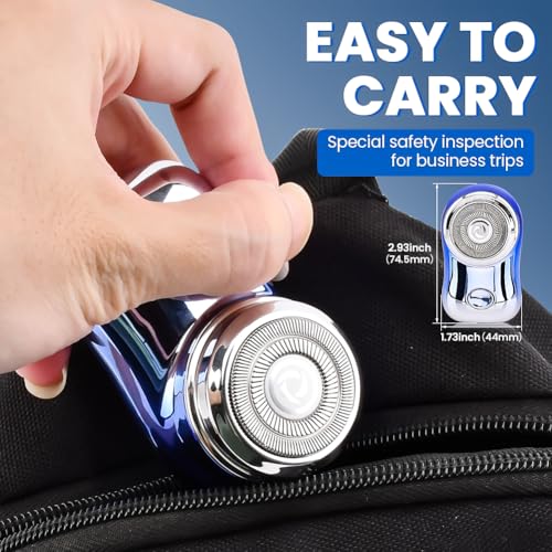 Jianwei - Mini Travel Electric Shaver, Rechargeable, Wet & Dry, Battery Display