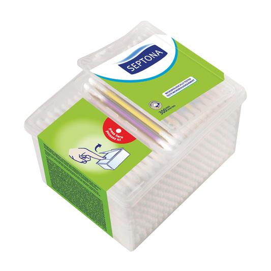 Septona 300 Cotton Buds Pop Up Box - Medaid International