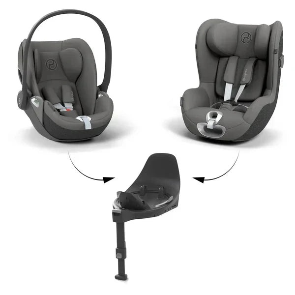 Cybex - Coya Stroller - Cloud T Car Seat -(Base T, Adapters & Bumpers Are Optional ) - Rosegold/Mirage Grey - Travel System
