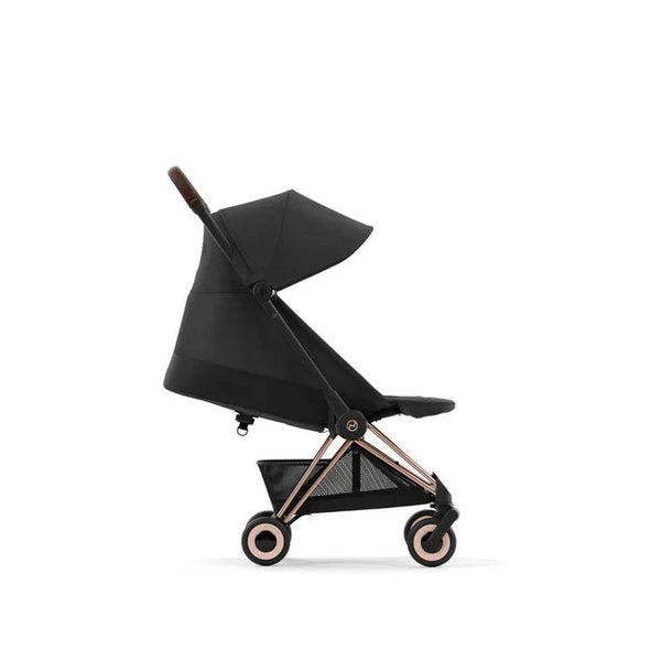 Cybex - Coya Stroller - Cloud G Car Seat - (Base G, Adapters&Bumpers Are Optional) - Rosegold/Sepia Black - Travel System