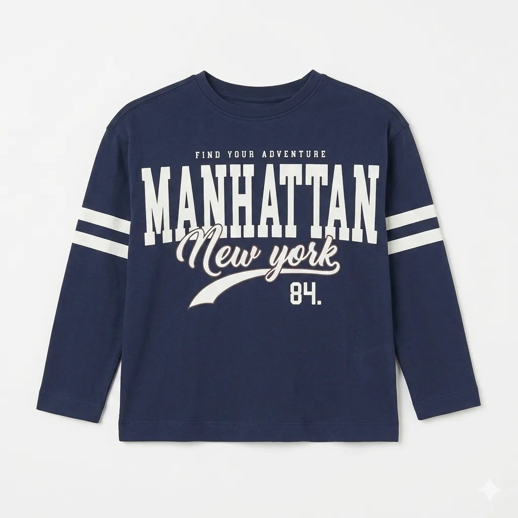 Zara Boy's Navy & White Striped Sleeves Blouse | Zara In Lebanon