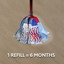 Vileda Supermop 3-Action Set of Wringer Bucket + Mop with 3D Head, @ Special Price