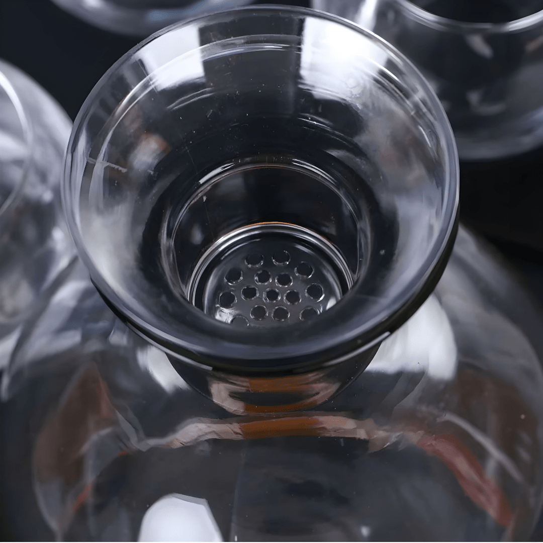 7-Piece Round Glassware Set – 1300ml Jug + 6 x 350ml Cups