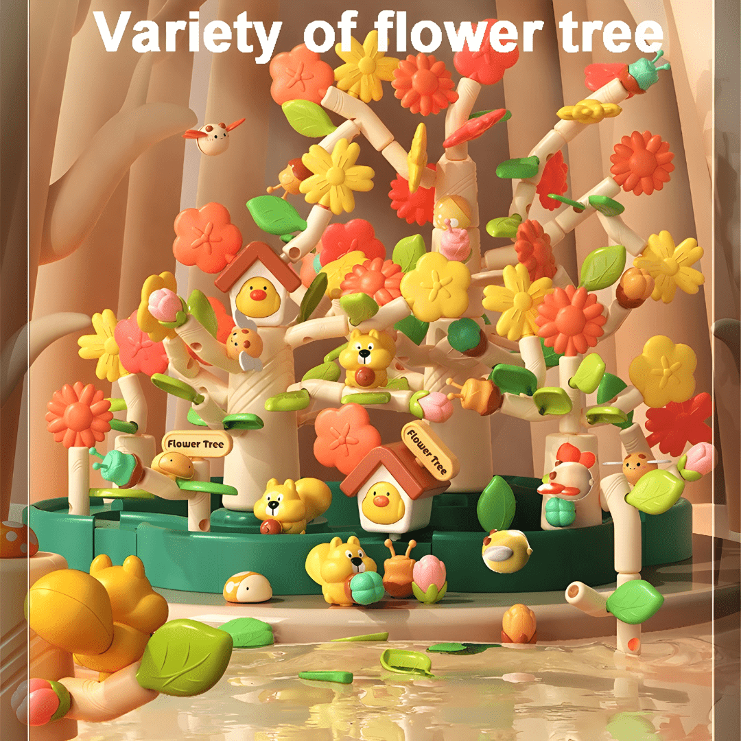 Bloom & Build Garden Tree Set – 108 Pcs Educational Toy (Ages 3–9)