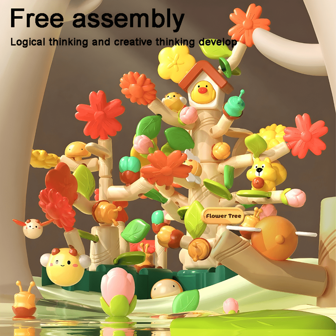 Bloom & Build Garden Tree Set – 108 Pcs Educational Toy (Ages 3–9)