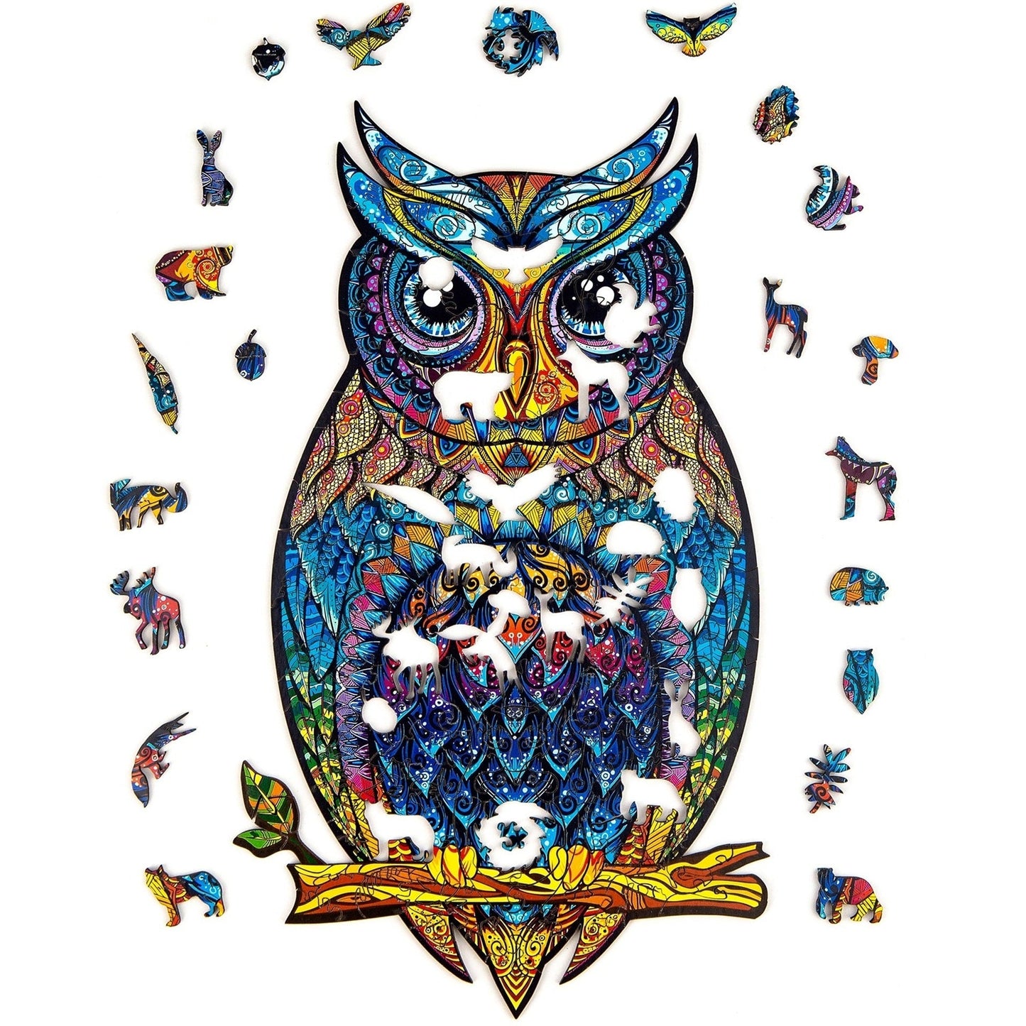 Wooden Puzzle Charming Owl Size Medium - Medaid International